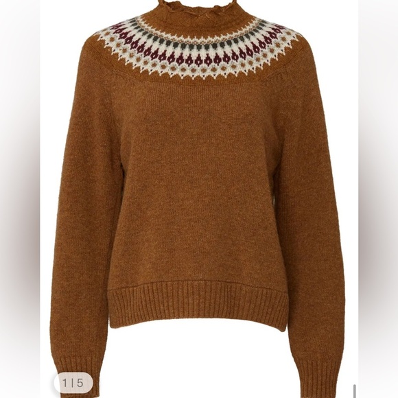 Sea New York Fair Isle Knit Wool Sweater - Picture 5 of 10